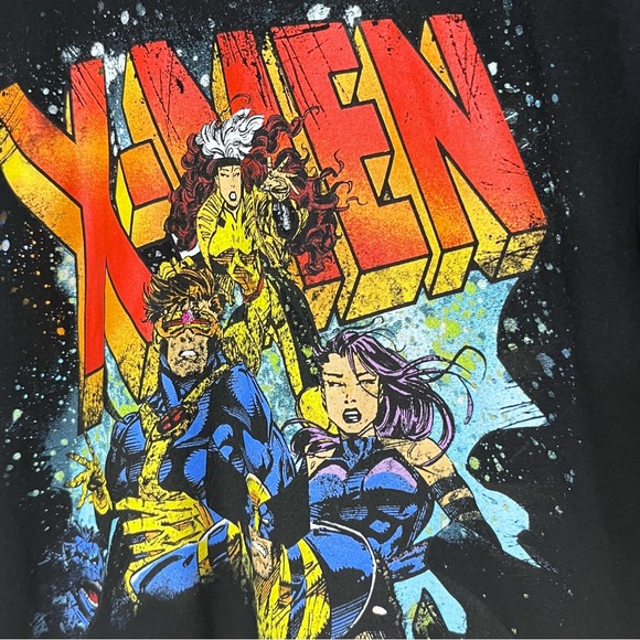 X-Men Short Sleeve Graphic T-shirt Black Size Medium - Picture 2 of 4